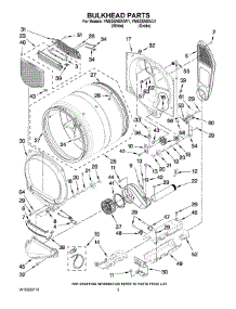 03 - Bulkhead Parts parts for Maytag Dryer YMEDE900VW1 from AppliancePartsPros.com