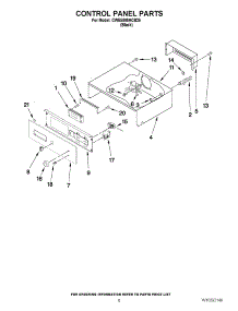 05 - Control Panel Parts parts for Maytag Oven CWE5800ACB25 from AppliancePartsPros.com