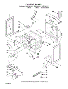 03 - Chassis Parts parts for Maytag Range YMER7651WS1 from AppliancePartsPros.com