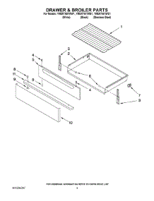 04 - Drawer & Broiler Parts parts for Maytag Range YMER7651WS1 from AppliancePartsPros.com