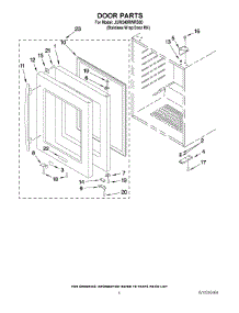 03 - Door Parts parts for Maytag Wine Cooler JUW248RWRS00 from AppliancePartsPros.com