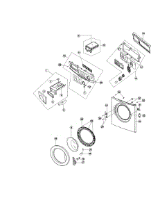 02 - Door - Front Panel parts for Maytag Washer MAH2400AWW from AppliancePartsPros.com