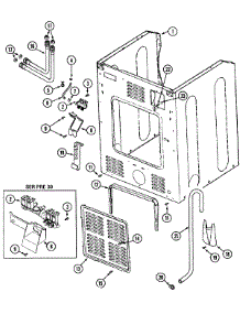 03 - Cabinet-Rear parts for Maytag Washer MAH3000AEW from AppliancePartsPros.com