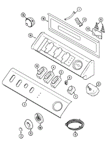 04 - Control Panel parts for Maytag Washer MAH3000AEW from AppliancePartsPros.com