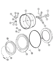 09 - Spinner Assembly & Outer Tub Cover parts for Admiral Washer MAH3000AGW from AppliancePartsPros.com