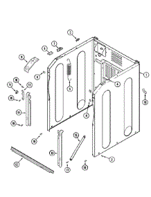 02 - Cabinet-Front (Mah3000awq) parts for Maytag Washer MAH3000AWQ from AppliancePartsPros.com