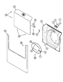 05 - Door & Front Panel (Mah3000awq) parts for Maytag Washer MAH3000AWQ from AppliancePartsPros.com