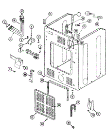 03 - Cabinet-Rear parts for Admiral Washer MAH3000BGW from AppliancePartsPros.com