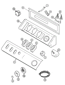 04 - Control Panel parts for Admiral Washer MAH3000BGW from AppliancePartsPros.com
