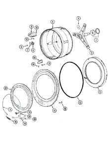 09 - Spinner Assembly & Outer Tub Cover parts for Admiral Washer MAH3000BGW from AppliancePartsPros.com