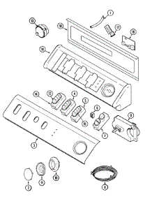 04 - Control Panel parts for Maytag Washer MAH4000AWQ from AppliancePartsPros.com