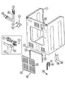 03 - Cabinet-Rear parts for Maytag Washer MAH4000AWW from AppliancePartsPros.com