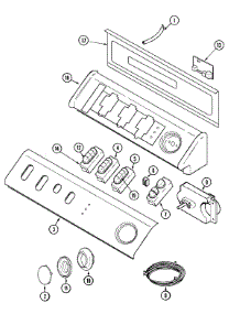 04 - Control Panel parts for Maytag Washer MAH4000BWQ from AppliancePartsPros.com
