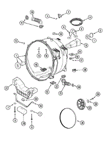 08 - Outer Tub parts for Maytag Washer MAH4000BWQ from AppliancePartsPros.com