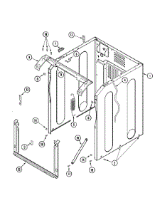 02 - Cabinet-Front parts for Maytag Washer MAH4000BWW from AppliancePartsPros.com