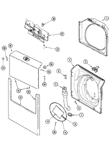 05 - Door & Shroud parts for Maytag Washer MAH55FLBWQ from AppliancePartsPros.com
