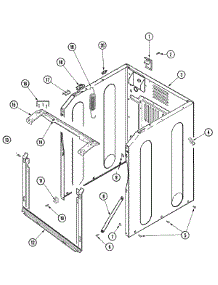 02 - Cabinet parts for Maytag Washer MAH55FLBWW from AppliancePartsPros.com