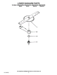 11 - Lower Washarm Parts parts for Maytag Dishwasher MDB4709AWQ0 from AppliancePartsPros.com