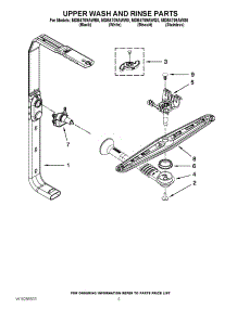 07 - Upper Wash And Rinse Parts parts for Maytag Dishwasher MDB4709AWS0 from AppliancePartsPros.com