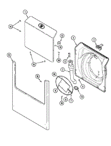 05 - Door & Front Panel parts for Maytag Washer MAH7500AWQ from AppliancePartsPros.com