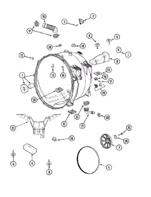 08 - Outer Tub parts for Admiral Washer MAH7550AAW from AppliancePartsPros.com