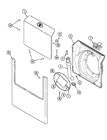 05 - Door & Front Panel parts for Admiral Washer MAH7550AGW from AppliancePartsPros.com
