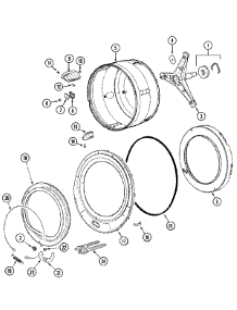 09 - Spinner Assembly & Outer Tub Cover parts for Admiral Washer MAH7550AGW from AppliancePartsPros.com