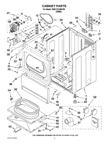 02 - Cabinet Parts parts for Maytag Dryer MDE17CSBGW0 from AppliancePartsPros.com