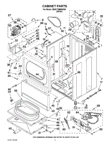 02 - Cabinet Parts parts for Maytag Dryer MDG17MNBGW0 from AppliancePartsPros.com