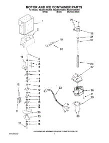 05 - Motor And Ice Container Parts parts for Maytag Refrigerator MSD2553WEW00 from AppliancePartsPros.com