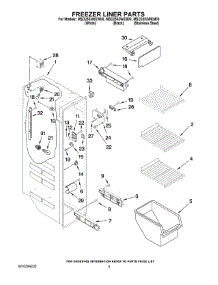 04 - Freezer Liner Parts parts for Maytag Refrigerator MSD2553WEB00 from AppliancePartsPros.com