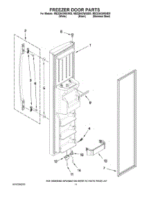 07 - Freezer Door Parts parts for Maytag Refrigerator MSD2553WEM00 from AppliancePartsPros.com