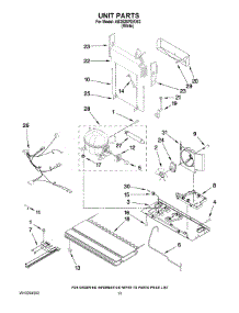 07 - Unit Parts parts for Maytag Refrigerator AB2526PEKW3 from AppliancePartsPros.com