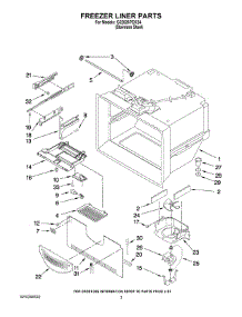 02 - Freezer Liner Parts parts for Maytag Refrigerator G32026PEKS4 from AppliancePartsPros.com