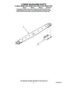 04 - Lower Washarm Parts parts for Maytag Dishwasher MDB4651AWB3 from AppliancePartsPros.com