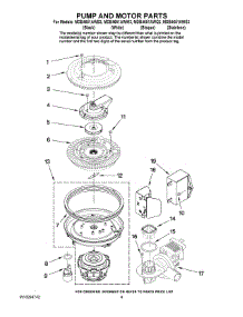 08 - Pump And Motor Parts parts for Maytag Dishwasher MDB4651AWB3 from AppliancePartsPros.com