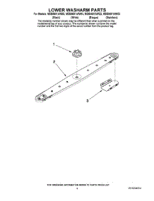 04 - Lower Washarm Parts parts for Maytag Dishwasher MDB5601AWS3 from AppliancePartsPros.com