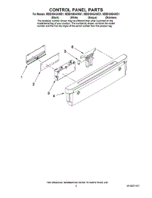 02 - Control Panel Parts parts for Maytag Dishwasher MDBH945AWB1 from AppliancePartsPros.com