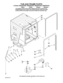 07 - Tub And Frame Parts parts for Maytag Dishwasher MDBH945AWQ1 from AppliancePartsPros.com