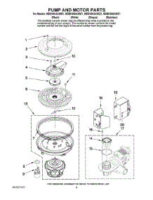 08 - Pump And Motor Parts parts for Maytag Dishwasher MDBH945AWQ1 from AppliancePartsPros.com