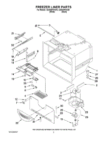 02 - Freezer Liner Parts parts for Maytag Refrigerator G32526PEKB3 from AppliancePartsPros.com
