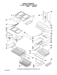 06 - Shelf Parts parts for Maytag Refrigerator G37025PEAS1 from AppliancePartsPros.com
