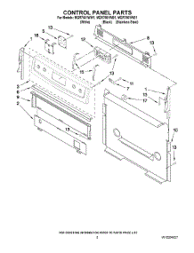 02 - Control Panel Parts parts for Maytag Range MGR7661WB1 from AppliancePartsPros.com