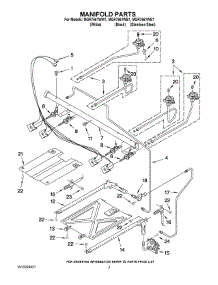 03 - Manifold Parts parts for Maytag Range MGR7661WB1 from AppliancePartsPros.com