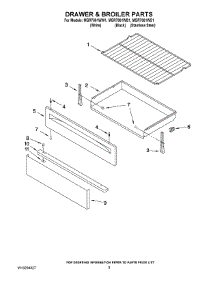 06 - Drawer & Broiler Parts parts for Maytag Range MGR7661WB1 from AppliancePartsPros.com