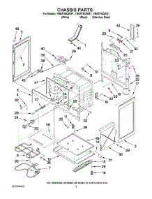 03 - Chassis Parts parts for Maytag Range YMER7662WW1 from AppliancePartsPros.com