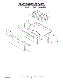 04 - Drawer & Broiler Parts parts for Maytag Range YMER7662WW1 from AppliancePartsPros.com