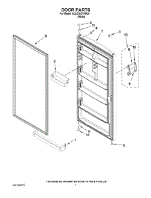 04 - Door Parts parts for Maytag Freezer AQU2003TRW04 from AppliancePartsPros.com
