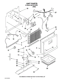 03 - Unit Parts parts for Maytag Freezer AQF1613TEW03 from AppliancePartsPros.com