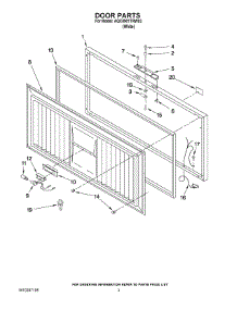 02 - Door Parts parts for Maytag Freezer AQC0901TRW03 from AppliancePartsPros.com